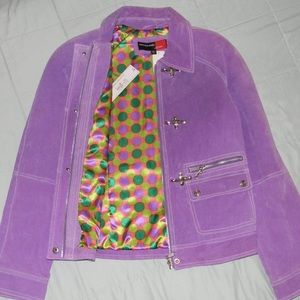 Marcelle Renee - Purple Suede Leather Jacket